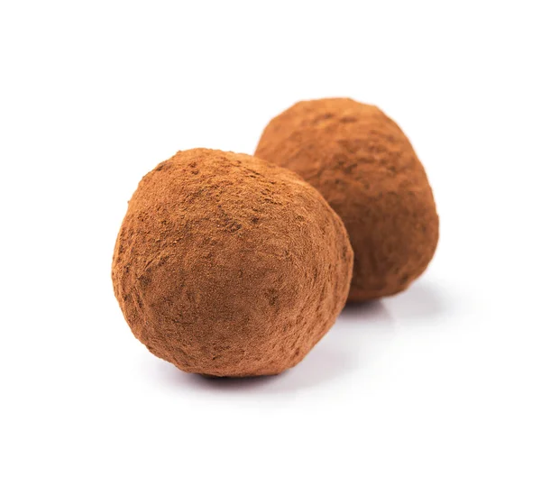 Gustosa Caramella Tartufo Dolce Isolata Sfondo Bianco — Foto Stock