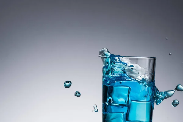 Glass Water Splash Drops Background — Stock Photo, Image