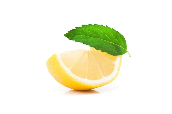 Citrusvruchten Vers Citroenfruit Geïsoleerd Witte Achtergrond — Stockfoto