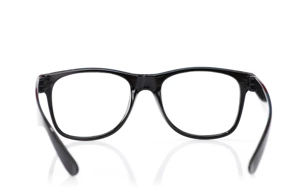 Schwarze Moderne Brille Isoliert Auf Weißem Hintergrund — Stockfoto