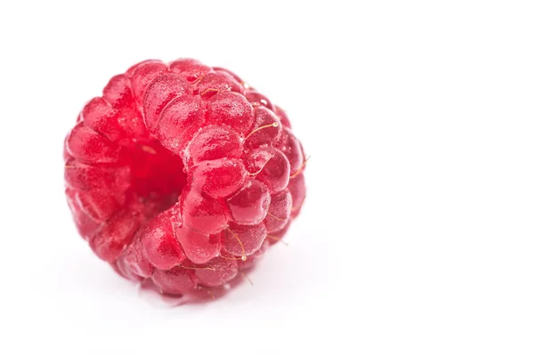 Macro Photo Raspberry Isolated White Background Stock Photo