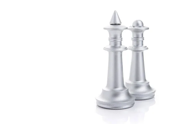 Chess Peaces Isolated White Background — Stock Photo, Image