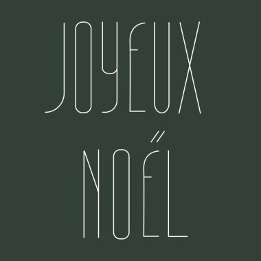 Mutlu Noeller, yazı, koyu arka plan üzerinde izole fırça el. Vektör çizim. Fransızca