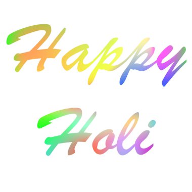 illüstrasyon soyut renkli Holi mutlu ile