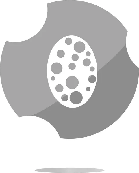 Значок Надписью Пасхальное Яйцо Символ Пасхальной Традиции — стоковое фото