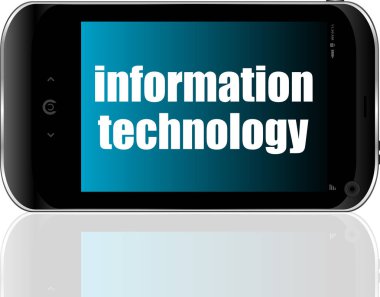 Mesaj bilgi teknolojisi. İş konsepti. Ayrıntılı modern akıllı telefon