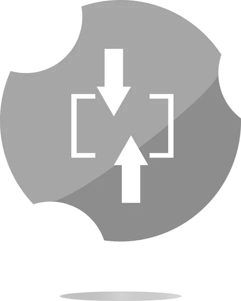 Flecha Establecida Icono Web Botón Signo Estilo Plano Moda Aislado —  Fotos de Stock