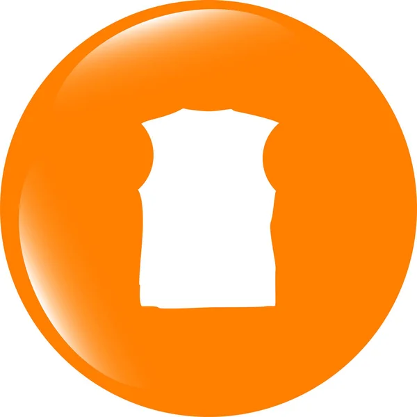 Одяг Жінок Або Чоловіка Футболка Веб Значок Ізольовані Білому — стокове фото