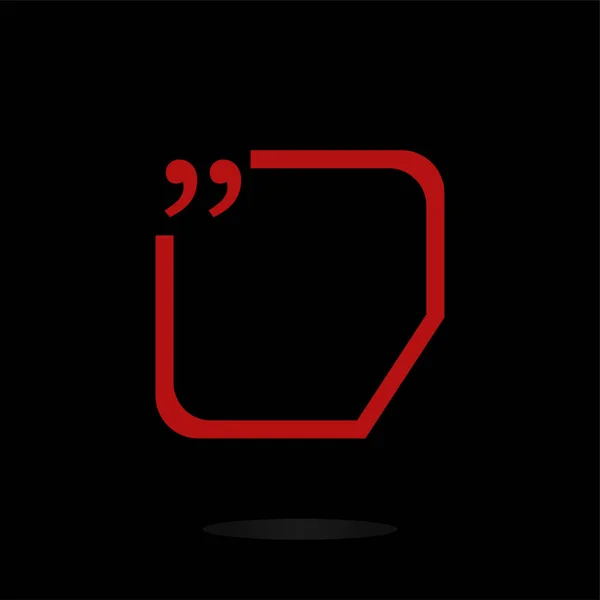 Quotation Mark Speech Bubble. Quote sign icon. Abstract background.