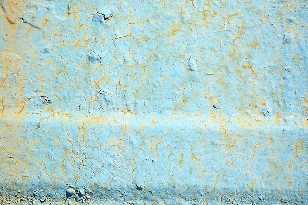 금속 파란색 그런 지 오래 된 녹슨 긁힌 표면 텍스처 — 스톡 사진