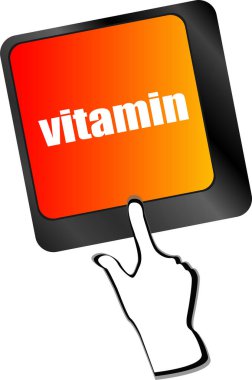 Bilgisayar klavyesindeki vitamin sözcüğü