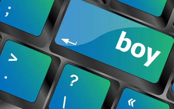 Boyfriend Button Keyboard Social Concept Boy Text — Stock Photo, Image