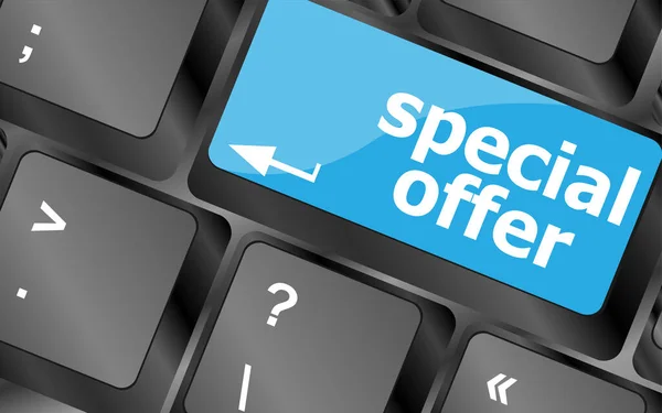 Special Offer Button Computer Keyboard Keys — Stock Photo, Image