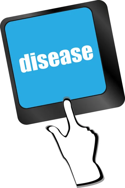 Computer Keyboard Disease Keys — Stock Photo, Image