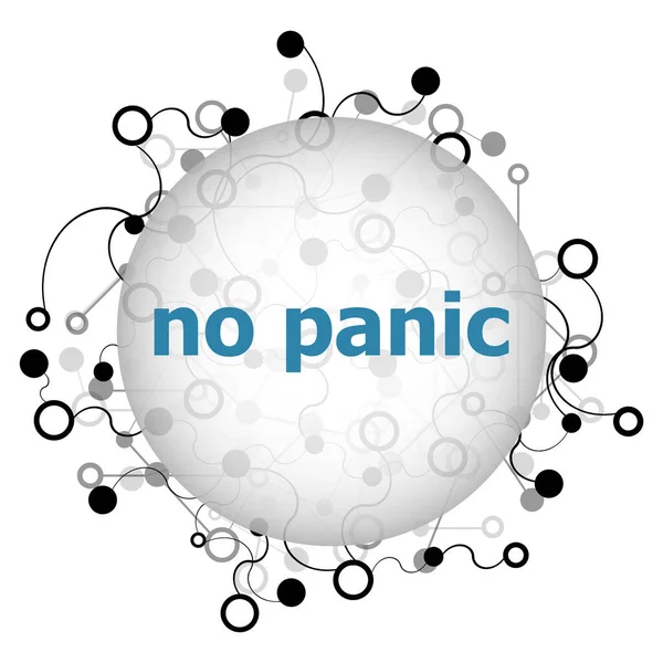 Text Panic Social Concept Abstract Geometric Background Lines Circles Dots — Stock Photo, Image