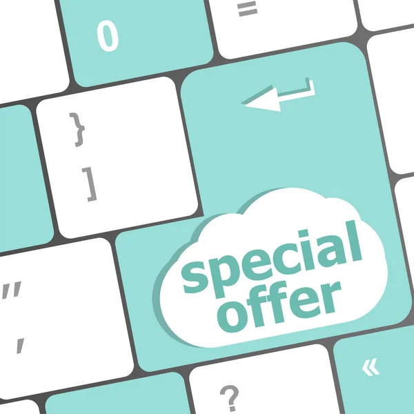 Special Offer Button Computer Keyboard Keys — Stock Photo, Image
