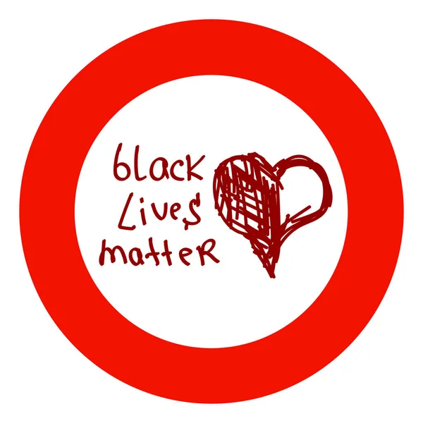 Fekete Élet Fontos Szlogen Kézzel Rajzolt Szívek Rasszizmus Ellenesség Faji — Stock Fotó