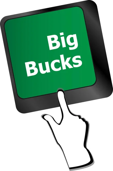 Big Bucks Computer Keyboard Key Button — Stock Photo, Image