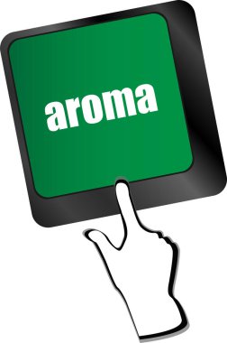 Bilgisayar klavyesinde aromalı düğme