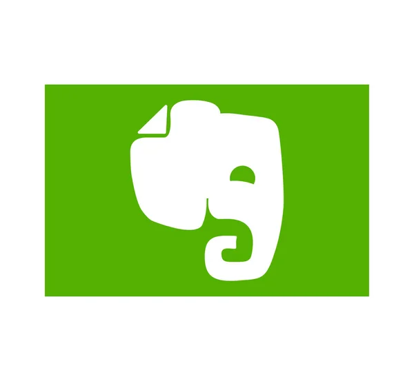 Evernote Ist Eine App Zum Organisieren Notieren Und Archivieren Evernote — Stockfoto