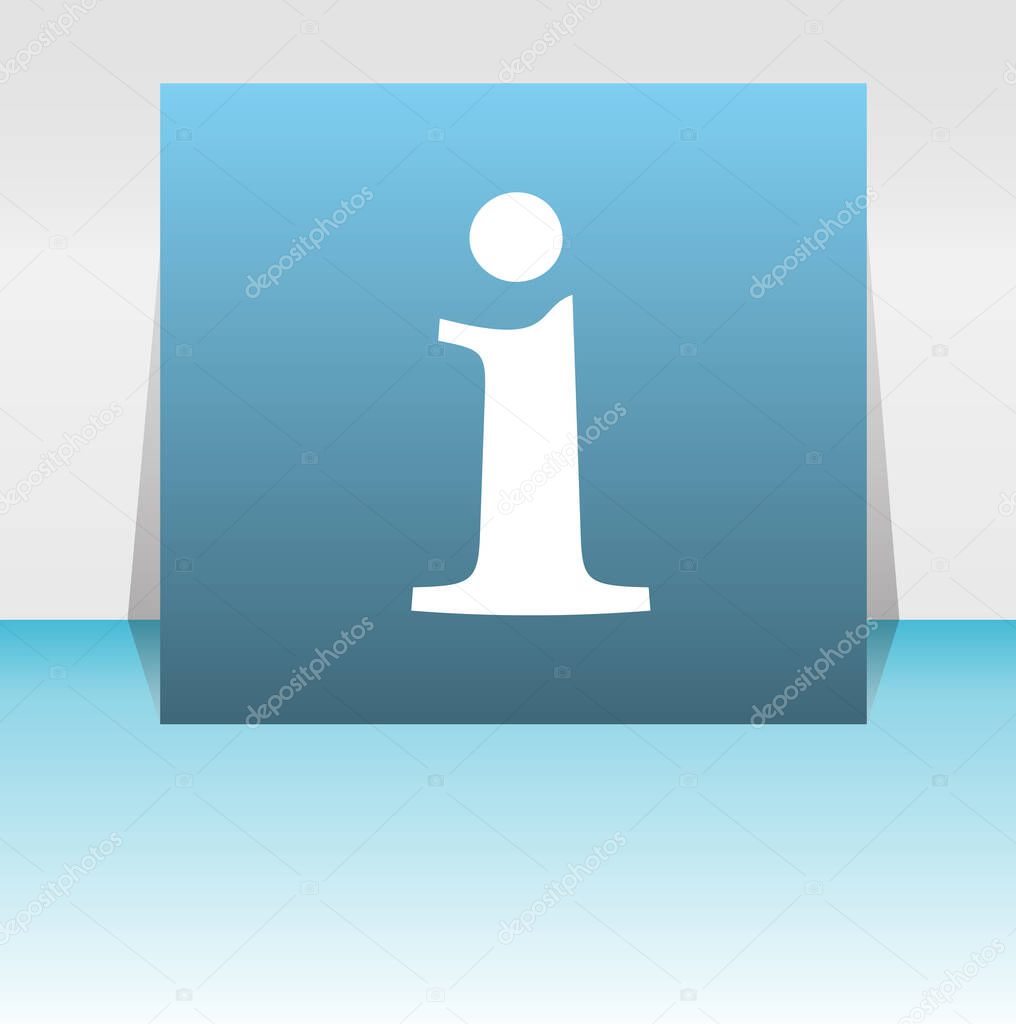 Info web button information symbol sign, info symbol . Letter I web button sybmol design