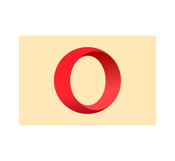 Opera Logosu Nternet Indirmek Için Operanın Yenilikçi Ünlü Tarayıcısı Opera — Stok fotoğraf