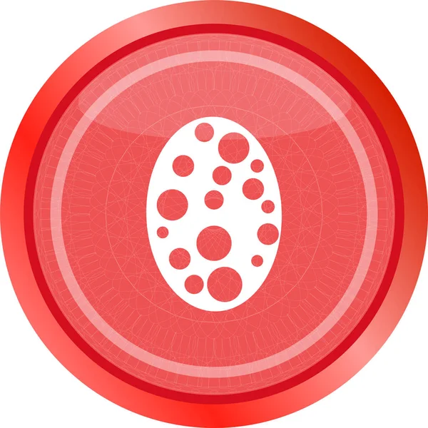 Icona Dell Uovo Pasqua Simbolo Tradizione Pasquale — Foto Stock