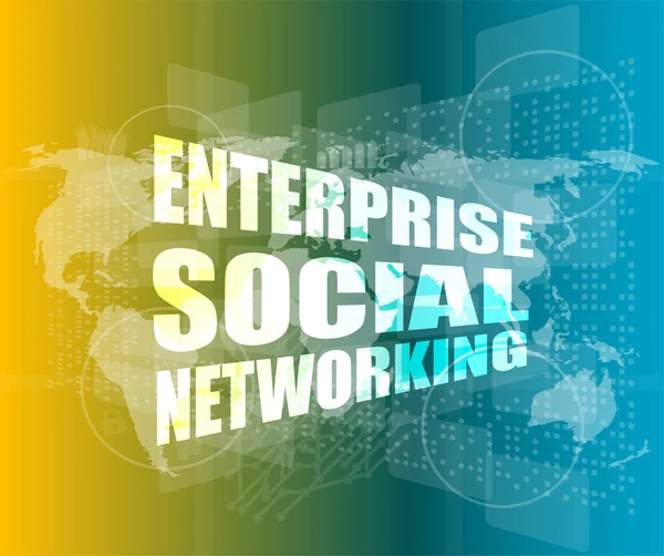 enterprise social networking, interface hi technology, touch screen