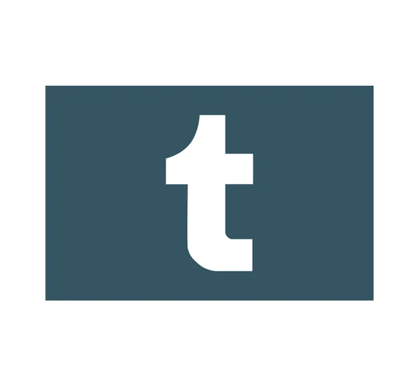 Tumblr Internetová Sociální Síť Ikona Tumblr Aplikace Logo Tumblr Charkov — Stock fotografie