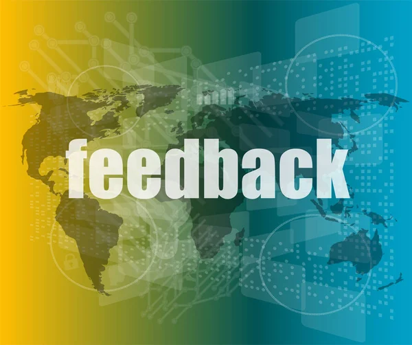 Information Technology Concept Words Feedback Digital Screen — Stock Photo, Image