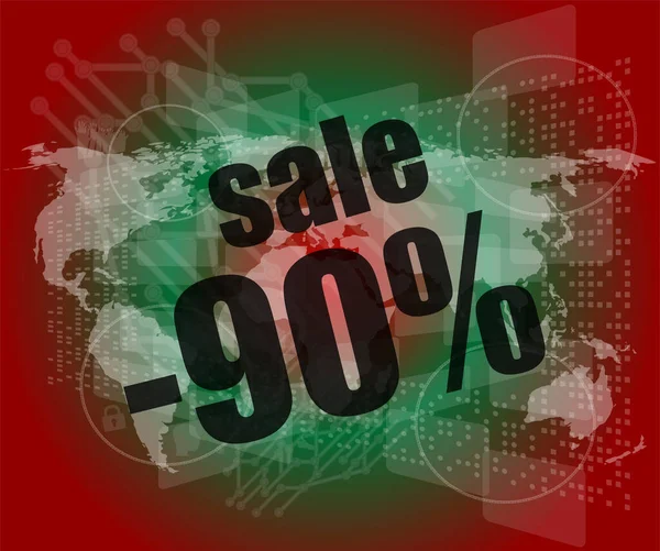 Sale Percentage Business Digital Touch Screen — Stock Photo, Image