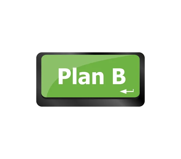 Plan Sleutel Computer Toetsenbord Business Concept — Stockfoto