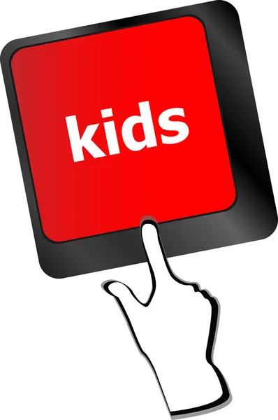 Kids Key Button Computer Keyboard — Stock Photo, Image