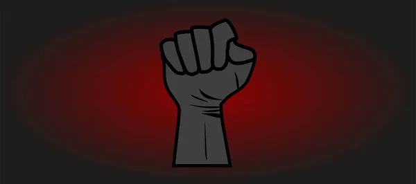 Hand Symbol Black Lives Matter Protest Usa Stop Violence Black — Stock Photo, Image