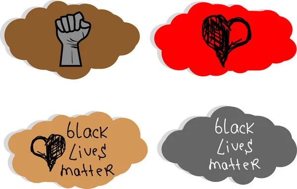 Black Lives Matter Tekst Vintage Stop Racisme Krijg Geen Lucht — Stockfoto