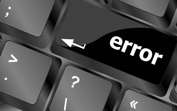 Error Keyboard Keys Button Close Internet Concept — Stock Photo, Image