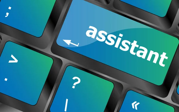 Assistant Word Keyboard Key Notebook Computer — Stock Photo, Image