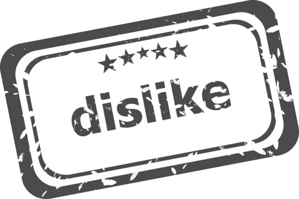 Dislike Печать Знак Текстовый Логотип Выделен Белом — стоковое фото