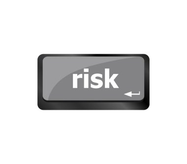 Risk yönetimi klavye anahtarı iş sigortası kavramını gösterir