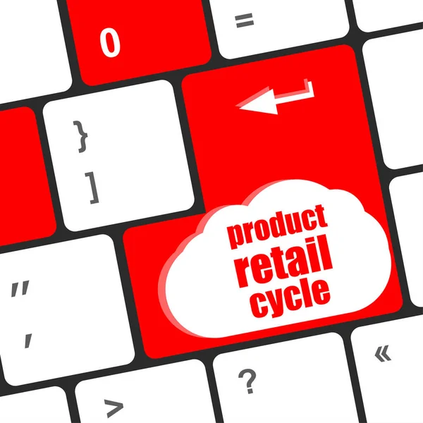 Product Retail Cycle Key Place Enter Key — Stock Photo, Image