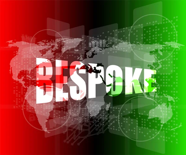 iş konsepti, özel yapılmış dijital dokunmatik ekran arayüzü