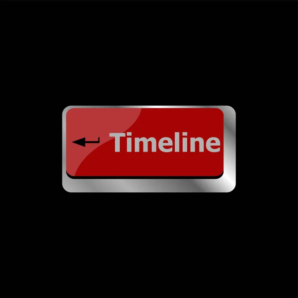 Timeline Concept Button Computer Keyboard Keys — Stock Photo, Image