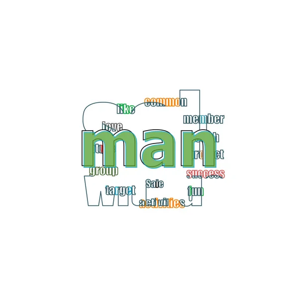 Een Sms Man Sociaal Concept Logo Design Template Elementen Voor — Stockfoto