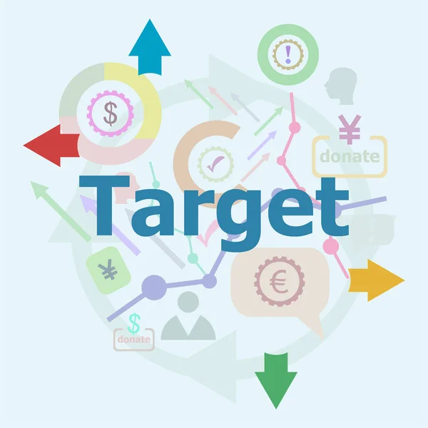 Text target. Advertising concept. Abstract infographics options template. Can be used for workflow layout, diagram.