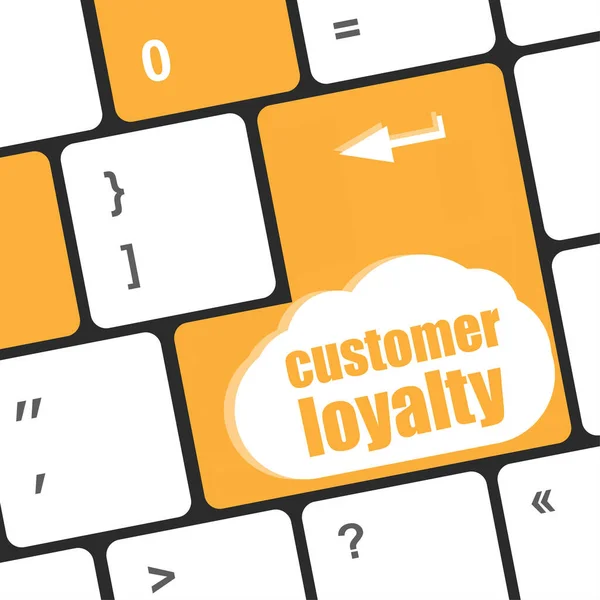 Button Keypad Key Customer Loyalty Word — Stock Photo, Image