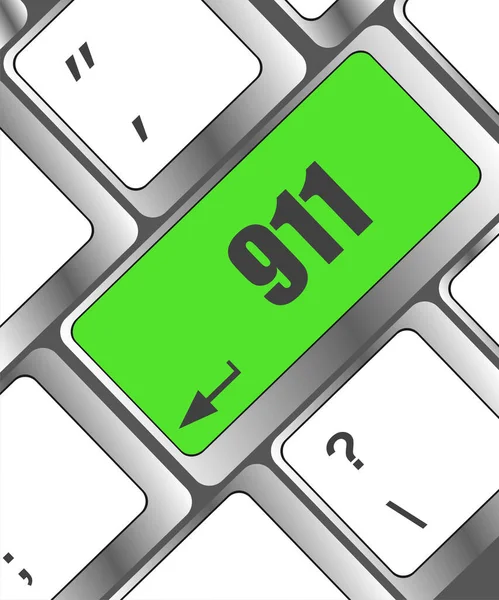 Computer Keyboard Keys 911 Sign — Stock Photo, Image