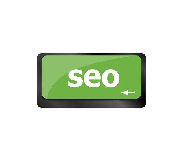 Bouton Seo Sur Clavier Concept Entreprise — Photo