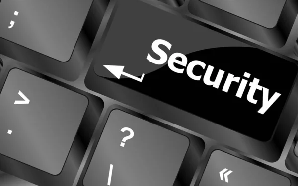 Sicherheitstaste Auf Der Tastatur Geschäftskonzept — Stockfoto