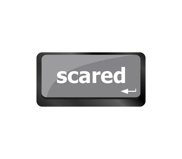 Keyboard Hot Key Scared Word Laptop Enter Button — Stock Photo, Image