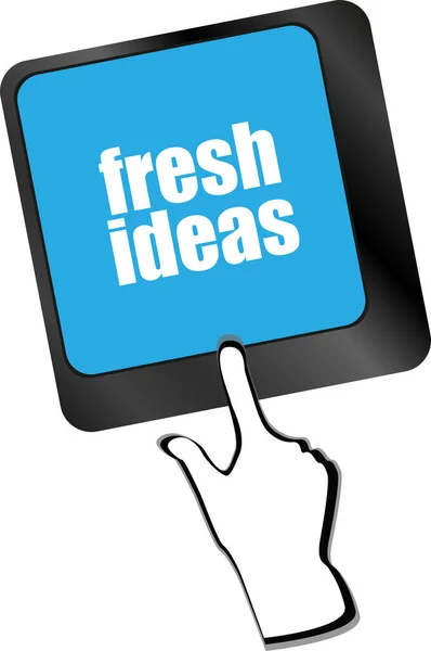Fresh Ideas Button Computer Keyboard Key — Stock Photo, Image